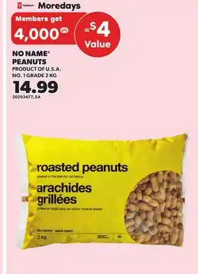 Independent City Market NO NAME PEANUTS, 2 KG offer