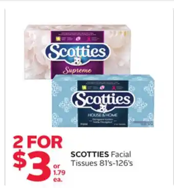 Rexall SCOTTIES Facial Tissues offer