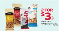 Rexall NOSH & CO. or BE BETTER Single Serve Nut or Fruit Mixes offer