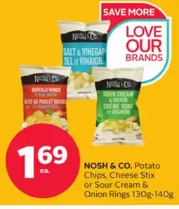 Rexall NOSH & CO. Potato Chips, Cheese Stix or Sour Cream & Onion Rings offer