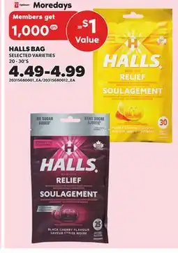 Independent City Market HALLS BAG, 20-30'S offer