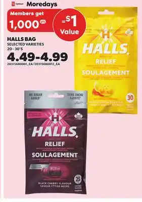 Independent City Market HALLS BAG, 20-30'S offer