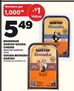 Independent City Market GOUDA MONSIEUR GUSTAV, 170 G offer