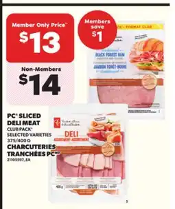 Independent City Market PC SLICED DELI MEAT, 375/400 G offer