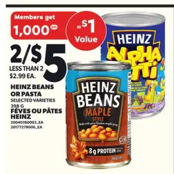 Independent City Market HEINZ BEANS OR PASTA, 398 G offer