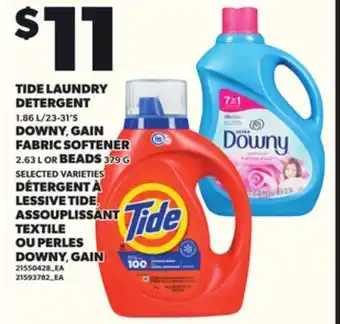 Independent City Market TIDE LAUNDRY DETERGENT, 1.86 L/23-31'S DOWNY GAIN FABRIC SOFTENER, 2.63 L OR BEADS, 3.79 G offer