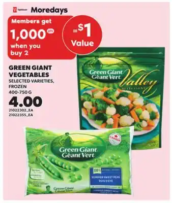 Independent City Market GREEN GIANT VEGETABLES, 400-750 G offer