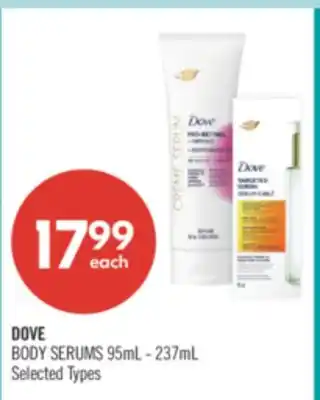 Shoppers Drug Mart DOVE BODY SERUMS offer