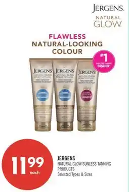 Shoppers Drug Mart JERGENS NATURAL GLOW SUNLESS TANNING PRODUCTS offer