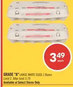 Shoppers Drug Mart GRADE A LARGE WHITE EGGS offer