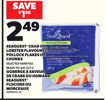 Independent City Market SEAQUEST CRAB OR LOBSTER FLAVOURED POLLOCK FLAKES OR CHUNKS, 227 G offer