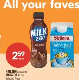 Shoppers Drug Mart NEILSON CREAM or MILK2GO offer