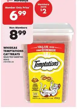 Independent City Market WHISKAS TEMPTATIONS CAT TREATS, 454 G offer