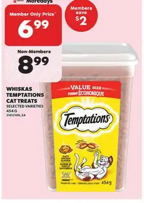 Independent City Market WHISKAS TEMPTATIONS CAT TREATS, 454 G offer