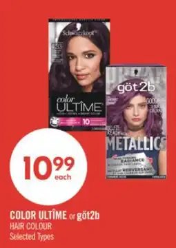 Shoppers Drug Mart COLOR ULTÎME or göt2b HAIR COLOUR offer