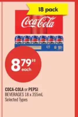 Shoppers Drug Mart COCA-COLA or PEPSI BEVERAGES offer