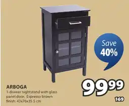 JYSK ARBOGA 1-drawer nightstand offer