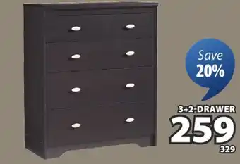 JYSK DUNBAR 3 + 2 - DRAWER offer