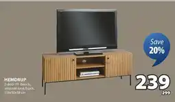 JYSK HEMDRUP 2-door TV bench offer