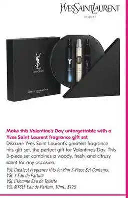 Shoppers Drug Mart Yves Saint Laurent fragrance gift set offer