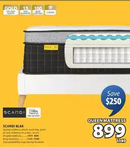 JYSK SCANDI BLAK Spring mattress offer