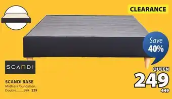 JYSK SCANDI BASE Mattress foundation offer