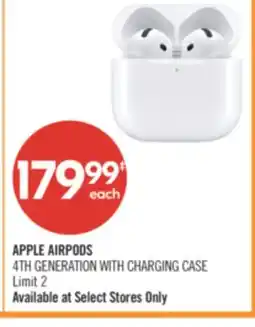 Shoppers Drug Mart APPLE AIRPODS 4TH GENERATION WITH CHARGING CASE offer