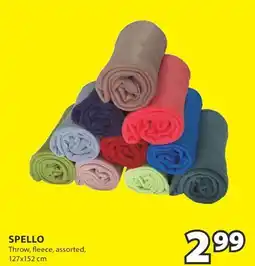 JYSK SPELLO Throw, fleece offer