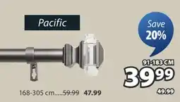 JYSK Pacific Single Curtain Rod Kit offer