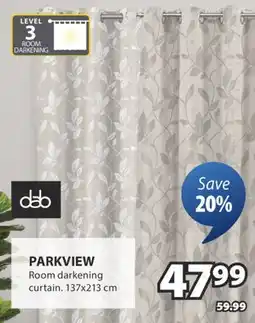 JYSK PARKVIEW Room darkening curtain offer