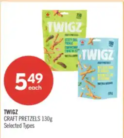 Shoppers Drug Mart TWIGZ CRAFT PRETZELS offer