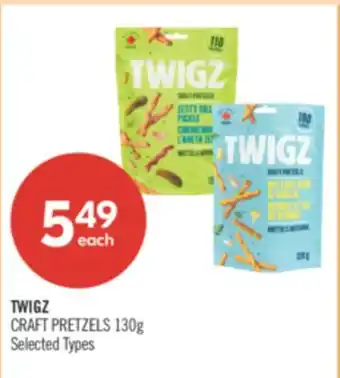 Shoppers Drug Mart TWIGZ CRAFT PRETZELS offer