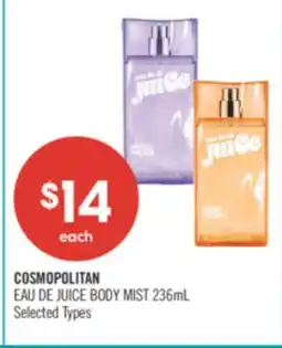 Shoppers Drug Mart COSMOPOLITAN EAU DE JUICE BODY MIST offer