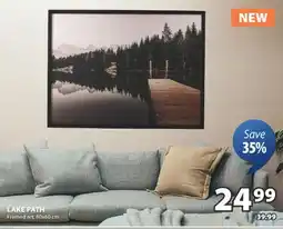 JYSK LAKE PATH Framed art offer