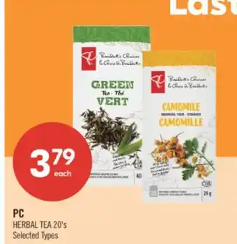 Shoppers Drug Mart PC HERBAL TEA offer