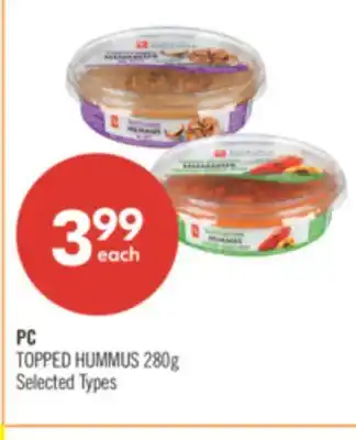 Shoppers Drug Mart PC TOPPED HUMMUS offer