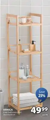 JYSK ARNICA 4-tier bathroom shelf offer