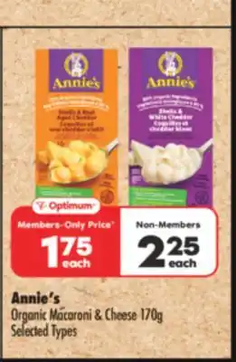 Shoppers Drug Mart Annie's Organic Macaroni & Cheese offer