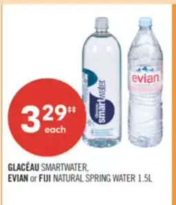 Shoppers Drug Mart GLACÉAU SMARTWATER, EVIAN or FIJI NATURAL SPRING WATER offer