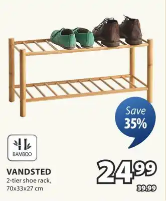 JYSK VANDSTED 2-tier shoe rack offer