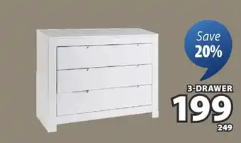 JYSK HULL 3-DRAWER offer