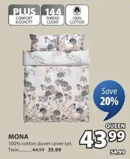 JYSK MONA 100% cotton duvet cover offer