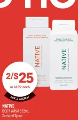 Shoppers Drug Mart NATIVE BODy WASH offer