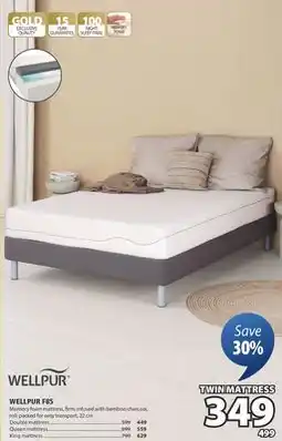 JYSK WELLPUR F85 Memory foam mattress offer