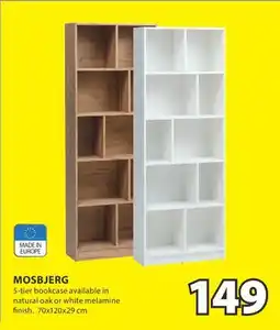 JYSK MOSBJERG 5-tier bookcase offer