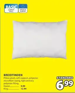 JYSK BREIDTINDEN Pillow plush, soft support offer