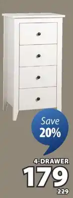 JYSK STOKE 4-DRAWER offer