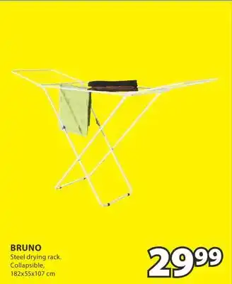 JYSK BRUNO Steel drying rack offer