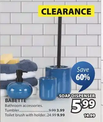 JYSK BABETTE Bathroom accessories offer