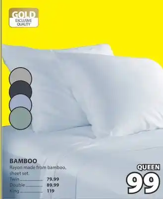 JYSK BAMBOO Rayon made from bamboo, sheet set offer